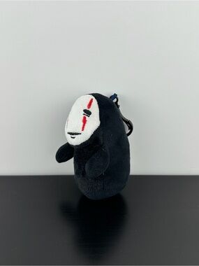 Studio Ghibli Rare Spirited Away No Face Kaonashi Keychain Clip 4” Plush Doll